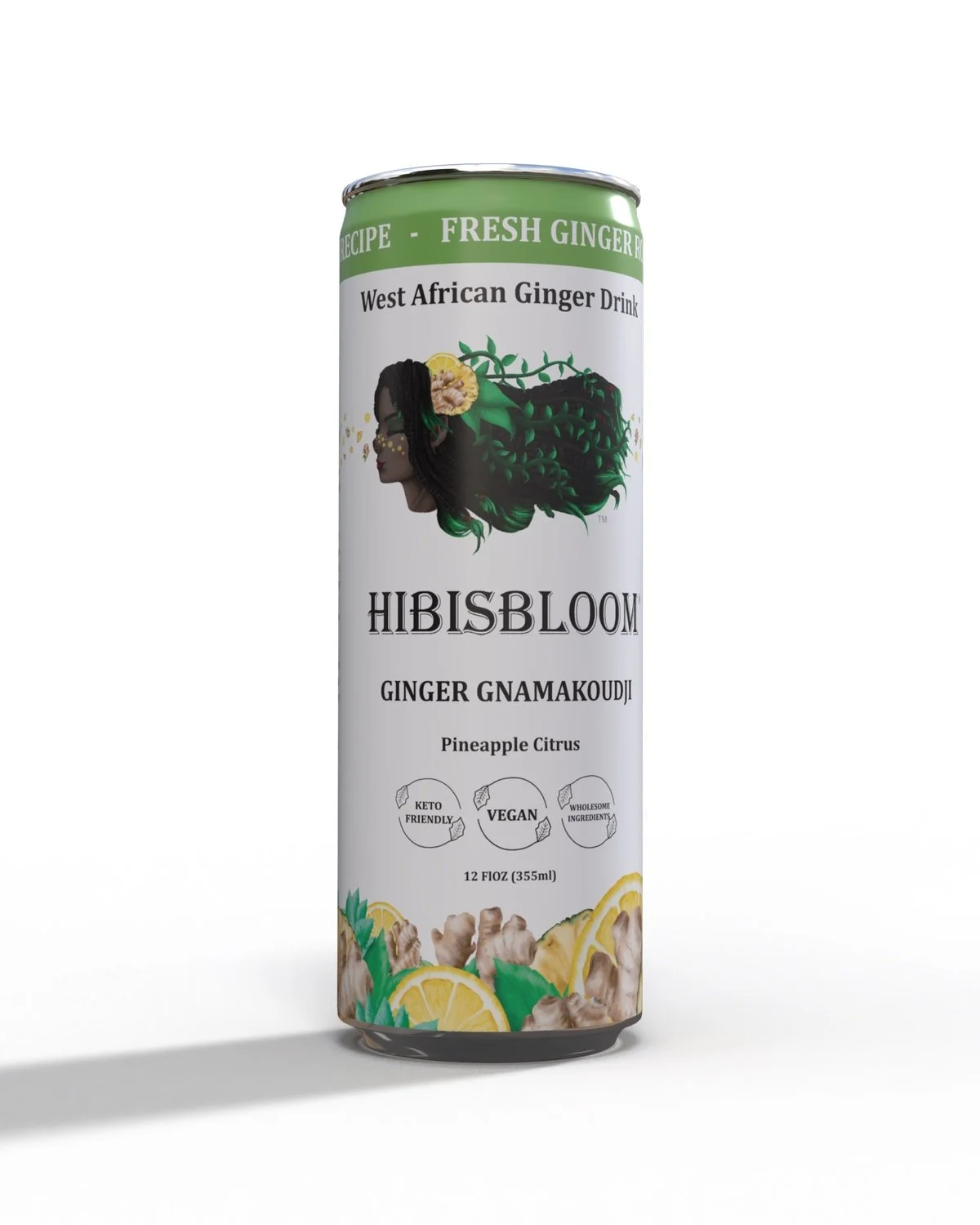 Ginger Gnamankoudji Drink — Hibisbloom drink mixer carbonated cans